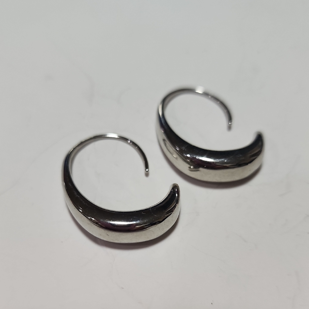 Open Hoop Earrings sterling silver